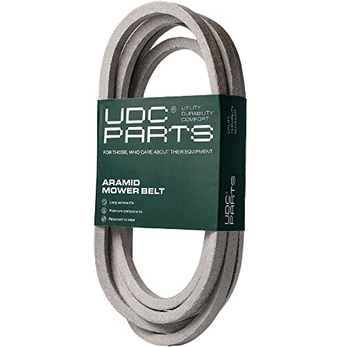 UDC Parts GX21833 Mower Deck Belt for John Deere D140 L130 L120 LA145 D160 E140 LA130 E170 D155 S170 E160 S140 Z255 with 48 inch Deck Replaces OEM GX20571 / Aramid Cord