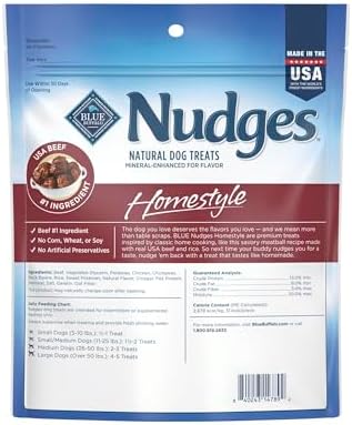 Blue Buffalo Nudges Homestyle Natural Beef and Rice Dog Treats