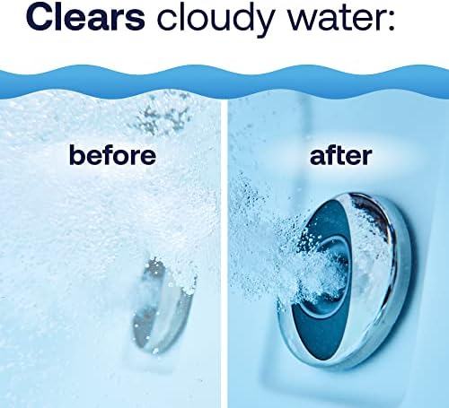 HTH Spa Defoamer & Non Chlorine Shock Oxidizer & Clear Chlorinating Sanitizer, Hot Tub Chemical Controls Bacteria and Algae, 2.25 lbs