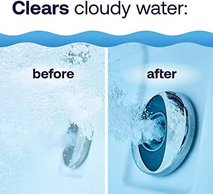 HTH Spa Defoamer & Non Chlorine Shock Oxidizer & Clear Chlorinating Sanitizer, Hot Tub Chemical Controls Bacteria and Algae, 2.25 lbs