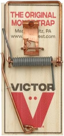 Victor Mouse Traps M150-12, Metal Pedal, Sustainably Sourced FSC Wood, Wooden Mouse Traps - Pack of 12