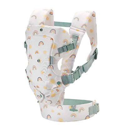 Infantino Flip 4-in-1 Convertible Baby Carrier, Adjustable, Ergonomic Babywearing, Registry Essential, Baby Carrier for Newborn to Toddler, Rainbow