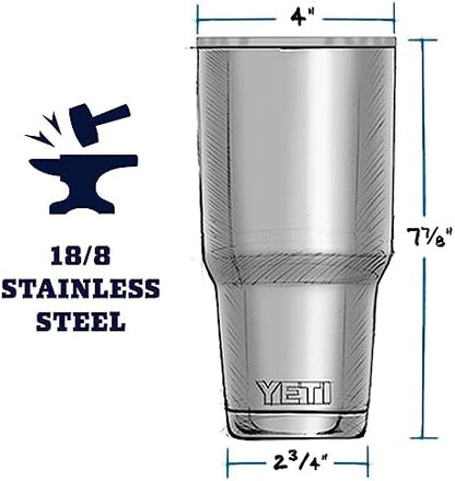 YETI Rambler 30 oz Tumbler, Stainless Steel, Vacuum Insulated with MagSlider Lid, Cosmic Lilac
