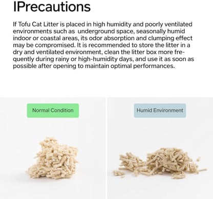 pidan Tofu Cat Litter Clumping,Flushable,Ultra Absorbent and Fast Drying, 100% Natural Ingredients Litter,Solubility in Water,Really Dust-Free,Less Scattering (5.3lb×2bags)