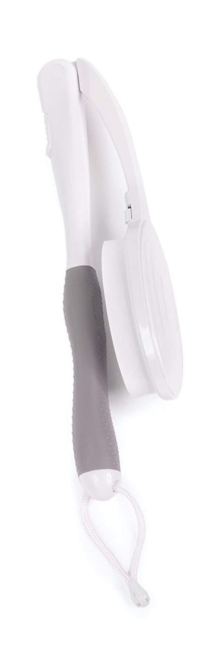 Juvo BWLA01 Premium All-in-One Wand Applicator, 23" Long Reach Handle, Adjustable, Includes Bath Sponge and Lotion Pad, 1 Count, White