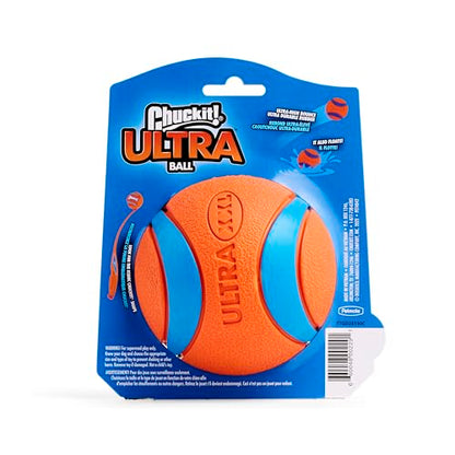 Chuckit! Ultra Ball Dog Toy - Size XXL - For Dogs 100+ lbs - Made from Durable Rubber - Super Bouncy - Floats in Water - 4-inch Diameter - Pack of 1