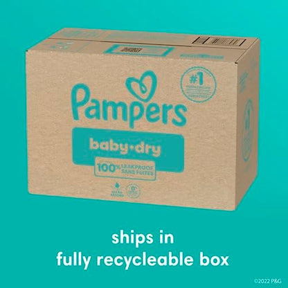 Pampers Diapers - Baby Dry - Size 1, 120 Count, Absorbent Disposable Infant Diaper (Packaging May Vary)