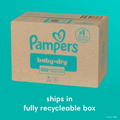 Pampers Diapers - Baby Dry - Size 5, 164 Count, Absorbent Disposable Infant Diaper (Packaging May Vary)