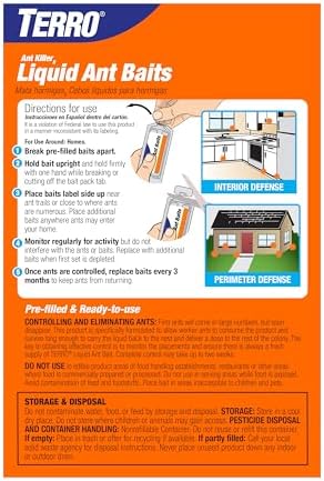TERRO Ant Killer Bait Stations T300B - Liquid Bait to Eliminate Ants - 12 Count Stations for Effective Indoor Ant Control