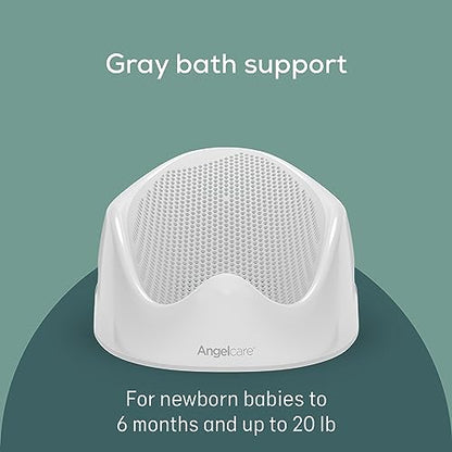 Angelcare Baby Bath Support (Gray) | Ideal for Babies Less Than 6 Months Old