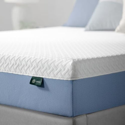 ZINUS 8 Inch Twin Cooling Essential Memory Foam Mattress [NewVersion], Fiberglass Free, Medium Feel, Breathable Cooling Layers, Certified Safe Materials