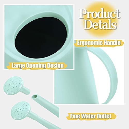 Watering Can for Indoor Plants, Small Watering Cans for House Plant Garden Flower, Long Spout Water Can for Outdoor Watering Plants 1. 8L 1/2 Gallon (Green)