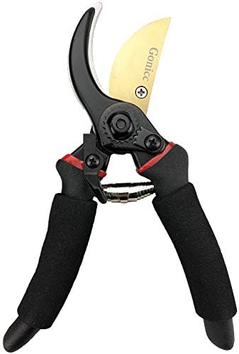 gonicc 8" Professional Premium Titanium Bypass Pruning Shears (GPPS-1003), Hand Pruners, Garden Clippers.