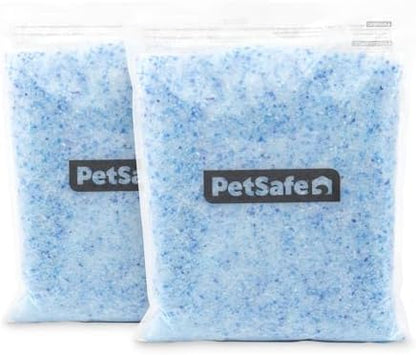 PetSafe ScoopFree Premium Crystal Cat Litter - Outperforms Clay Litter - Less Tracking, Dust for A Fresh Home - Non-Clumping - Two 4.3 lb Bags of Litter (8.6 lb Total) - Original Blue