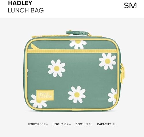 Simple Modern Disney Kids Lunch Box for School | Reusable Insulated Lunch Bag for Toddler, Girl, and Boy | Meal Containers with Exterior & Interior Pockets | Hadley Collection | Princess Rainbows