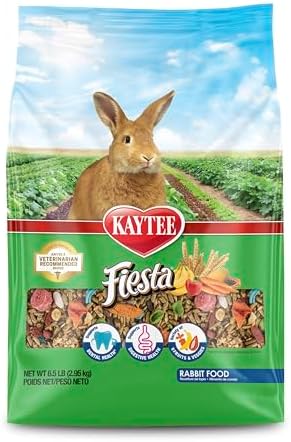 Kaytee Fiesta Rabbit Food, Nutritious and Fun Blend, Supports Dental Health and Digestion, 6.5 pounds