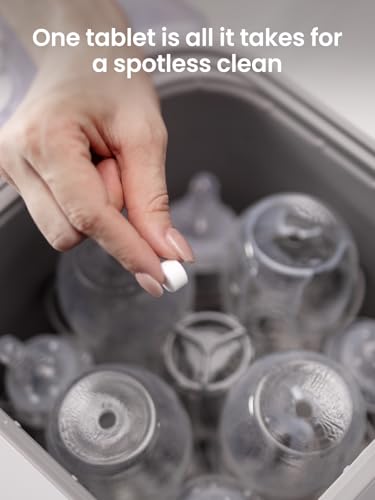 GROWNSY Detergent Washing Tablets 130 PCS for Momcozy, Baby Brezza Bottle Washer, Compatible with All Brands Baby Bottle Washers