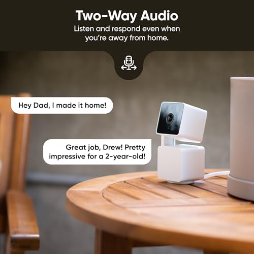 WYZE Cam Pan v3 Indoor/Outdoor IP65 1080P 360° Pan/Tilt/Zoom WiFi Smart Home Security Camera, Motion Tracking for Baby/Pet, Color Night Vision, Works with Alexa&Google Assistant, Free Expert Setup