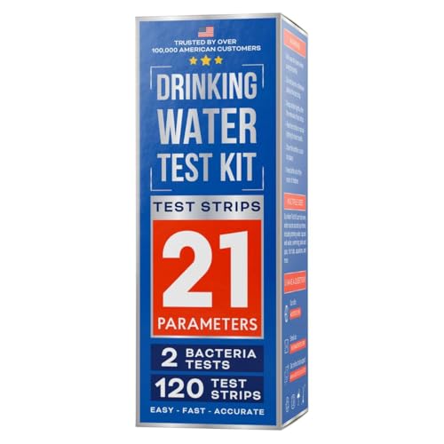 All-New 20 in 1 Drinking Water Testing Kit 120 Strips, Home Tap and Well Water Test Kit for Hardness, Lead, Iron, Copper, Chlorine, Fluoride