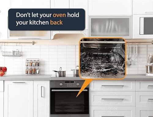 Oven Liners for Bottom of Oven - 4 Pack Large Heavy Duty Mats, 17”x25” Non-Stick Reusable Liner for Electric, Gas, Toasters, Grills - BPA & PFOA Free Kitchen Accessory to Keep It Clean (Black)