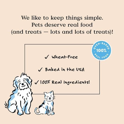 Bocce's Bakery Bac'n Nutty Soft & Chewy Dog Treats, Wheat-Free PB & Bacon Flavored All Natural Limited Ingredient Oven Baked Cookies for Dogs, 12 oz