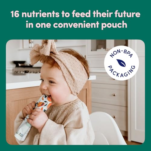 Cerebelly Organic Baby Food Pouches Variety Pack – Organic Veggie Purees for Toddlers | No Added Sugar, Fiber, Non-GMO | Blended Toddler Pouches | 4 Ounce BPA-Free Pouch | 4 Flavors | 8 Count