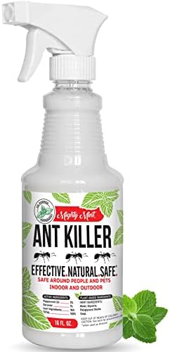 Mighty Mint Peppermint Oil Ant Killer Spray – Natural Ant Repellent for Indoor & Outdoor Use – Plant-Based Insect & Pest Control – 16 oz
