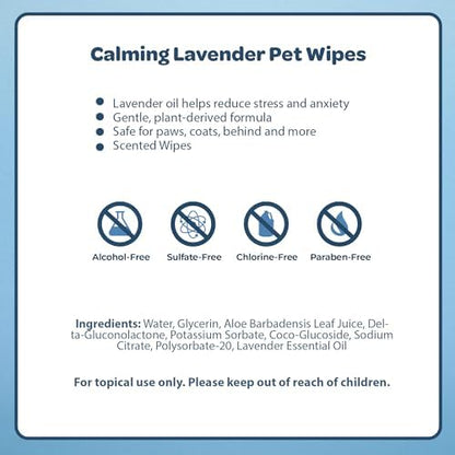 Best Pet Supplies Pet Wipes for Dogs - Dog Wipes Cleaning Deodorizing, for Coats, Ears, Paws - Calming Lavender, 400 Count