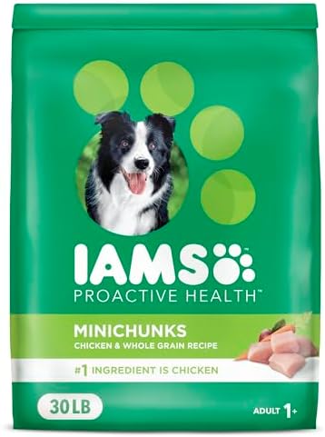 IAMS Proactive Health Minichunks Adult Dry Dog Food with Real Chicken, 30 lb. Bag