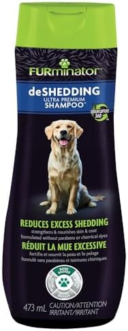 FURminator Ultra Premium deShedding Shampoo for Dogs Helps Reduce Excess Shedding, 16 oz