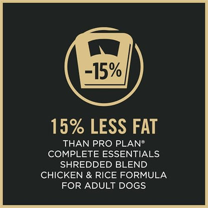 Purina Pro Plan Weight Management Dog Food Dry, Shredded Blend Chicken and Rice Formula - 34 lb. Bag