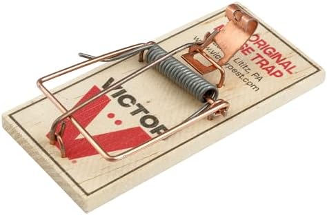 Victor Mouse Traps M150-12, Metal Pedal, Sustainably Sourced FSC Wood, Wooden Mouse Traps - Pack of 12