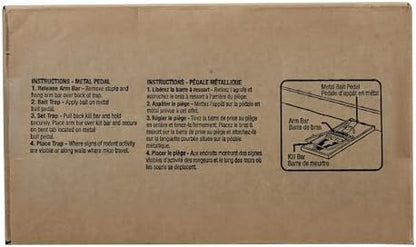 Victor Mouse Traps M150-12, Metal Pedal, Sustainably Sourced FSC Wood, Wooden Mouse Traps - Pack of 12