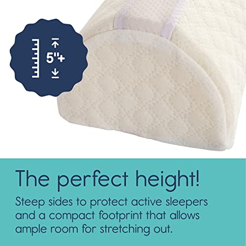 hiccapop [2-Pack] Foam Bed Bumpers for Toddlers, Toddler Bed Rails w/ Water-resistant Cover, Bed Guard Rail for Toddlers for Twin, Queen, King Beds