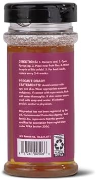 Aunt Fannie's FlyPunch Fruit Fly Trap for Indoor and Kitchen Use, Ready to Use, Made with Plant Based Ingredients, Safe Near Food, Each Bottle Lasts Up to 30 Days, Pack of 2