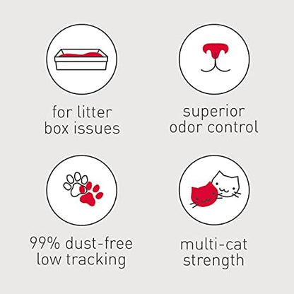 Dr. Elsey's Premium Clumping Cat Litter - Cat Attract - 99% Dust-Free, Low Tracking, Hard Clumping, Superior Odor Control, Natural Herbal Attractant, Unscented & Natural Ingredients, 40 lb