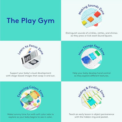 LOVEVERY | The Play Gym | Award Winning For Baby , Stage-Based Developmental Activity Gym & Play Mat for Baby to Toddler