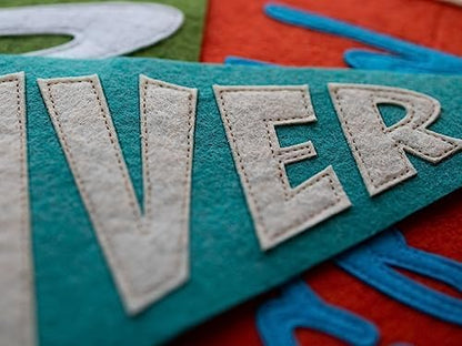 Duty Covered - Rosanbella Personalized Name Pennant for Nursery Room Decor, Baby Shower Gift, Baby Boy Girl Name Nursery Flag, Baby Name Banner Flag Wall Hanging， Specify the Colour by Yourself