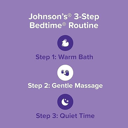 Johnson's Moisturizing Bedtime Baby Lotion with Coconut Oil & NaturalCalm Aromas to Help Relax Baby, Mild, Hypoallergenic & Paraben-, Phthalate- & Dye-Free, Twin Pack, 27.1 fl. oz, 2 Pack