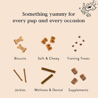 Bocce's Bakery Bac'n Nutty Soft & Chewy Dog Treats, Wheat-Free PB & Bacon Flavored All Natural Limited Ingredient Oven Baked Cookies for Dogs, 12 oz