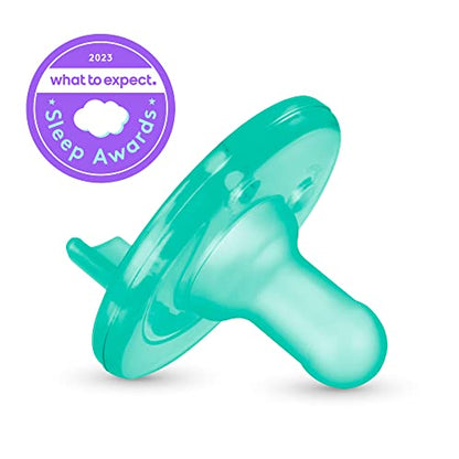 Philips AVENT Soothie Snuggle Pacifier Holder with Detachable Pacifier, 0m+, Monkey, SCF347/02
