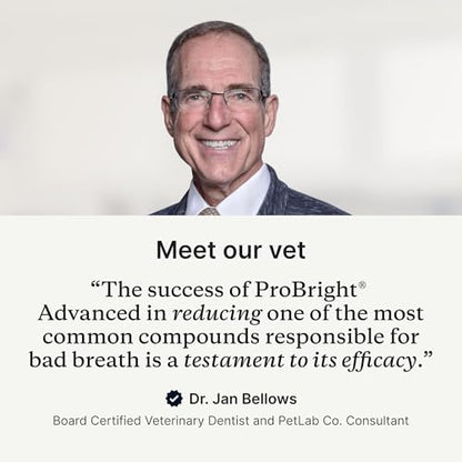 PetLab Co. ProBright Advanced Dental Powder - Dog Breath Freshener - Teeth Cleaning Made Easy – Targets Tartar & Bad Breath - Packaging May Vary - Formulated for Small Dogs