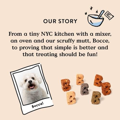 Bocce's Bakery Berry Smoothie Wellness Treats for Dogs, Wheat-Free Everyday Dog Treats, Made with Real Ingredients, Baked in The USA, All-Natural Soft & Chewy Cookies, 12 oz