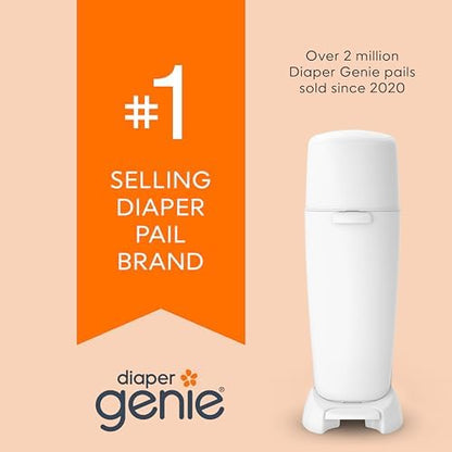Diaper Genie Bags Refills 270 Count (Pack of 8) with Max Odor Lock | Holds Up to 2160 Newborn Diapers