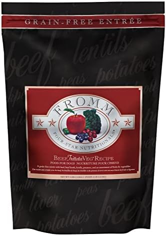 Fromm Four-Star Nutritionals Beef Frittata Veg Dog Food - Premium Dry Dog Food - Beef Recipe - 4 lb