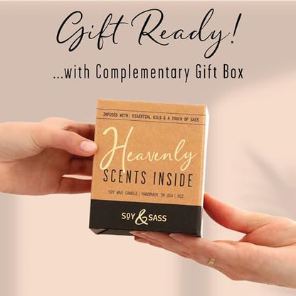 New Job Gifts for Women, Congratulations Gifts for Women - 'New Job Candle, w/Vanilla & Coconut I Job Promotion Gifts for Women I Leaving Job Gifts I Goodbye Coworker Gift I 50Hr Burn, Made in USA