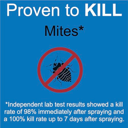 Premo Guard Mite Treatment Spray – 16 oz – Kills Dust, Scabies, Spider, Carpet, Bird, Mouse & Rat Mites in Home, on Furniture, Bedding – Natural Non-Toxic 100% Effective – Child & Pet Safe