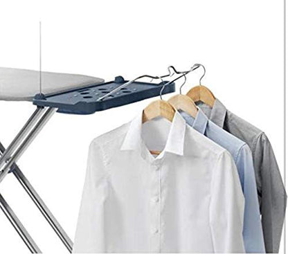Mabel Home Ironing Board with Extra-Wide Surface, 8 Features, Retractable Shoulder Wings, Adjustable Height, 100% Cotton Cover