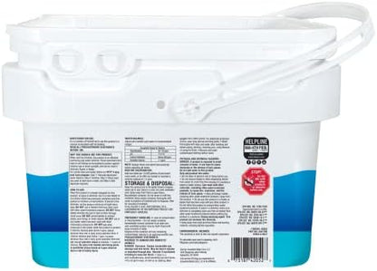 HTH 42052W Pool Care 3" Chlorine Tabs Advanced, Individually Wrapped Tablets - Swimming Pool Sanitizer with Clarifier & Algaecide, Destroys Bacteria & Algae, Delivers Clear Water All Season, 5 lbs