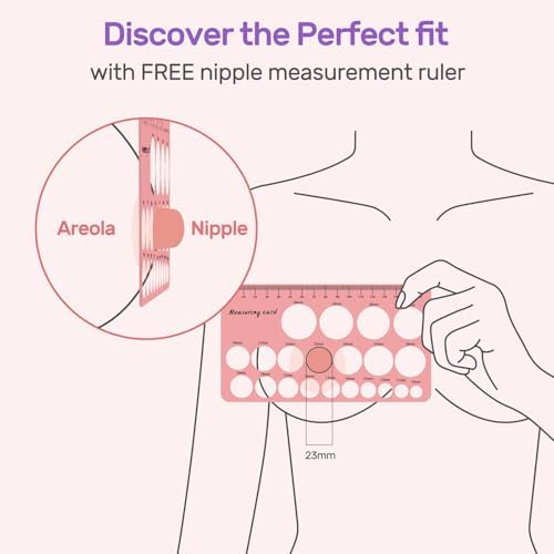 Nuliie 10PCS Flange Sizing Kit 12/14/16/18/20mm for 24mm Flange/Shield of Most Pumps, Silicone Flanges Insert for Momcozy/Spectra Electric Breast Pump, Pumping Essential Kit for Moms